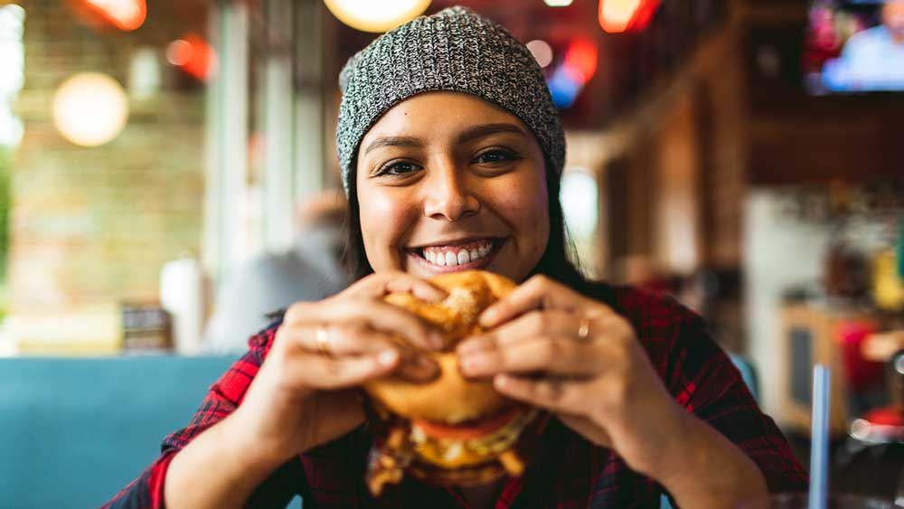 Girl with Burger